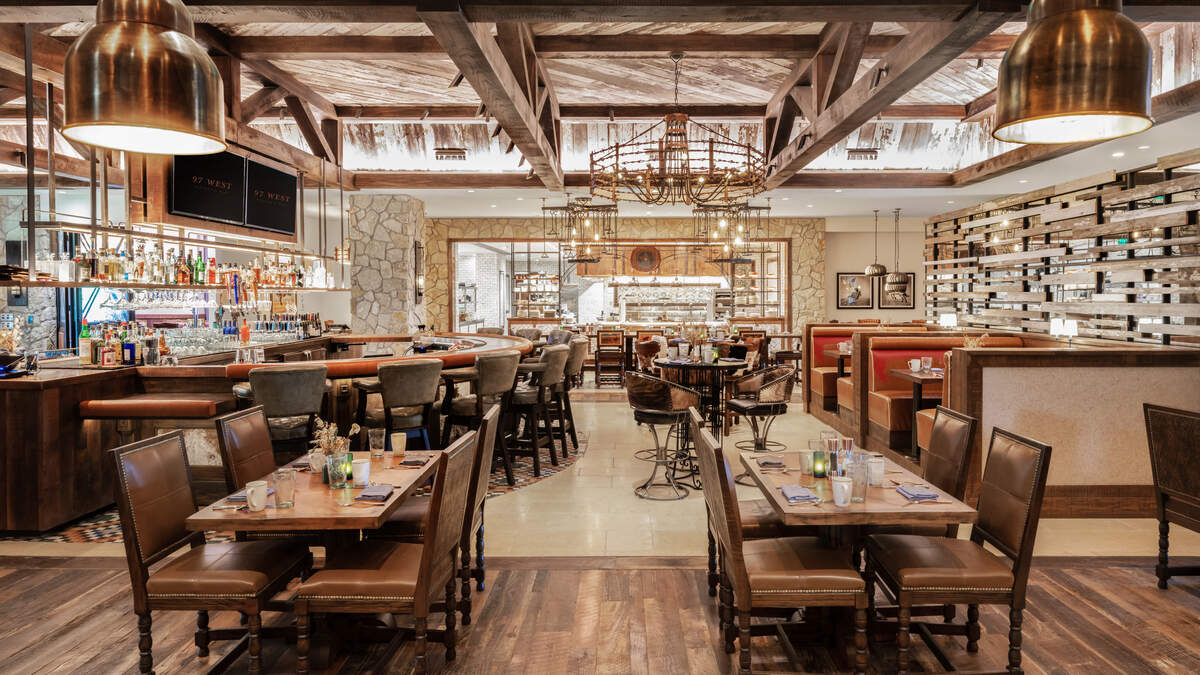 97 West at the Hotel Drover was ranked as a top 100 hotel restaurant by Open Table. It was the only Fort Worth hotel restaurant recognized. 97 West at the Hotel Drover was ranked as a top 100 hotel restaurant by Open Table. It was the only Fort Worth hotel restaurant recognized.